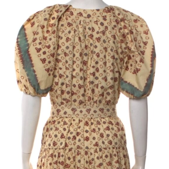 NWOT ULLA JOHNSON Josefina Midi Dress in Opal XS $475 - Picture 6 of 6